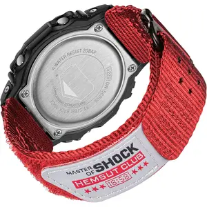 16mm Nylon Breathable Replacement Watch Band Strap with Adjustable Buckle for Casio Men's G-Shock GA-100/110/120/135/2100, DW-5600E/5610/5700/8900 Fashion Watch Accessories, Adjustable Buckle Straps