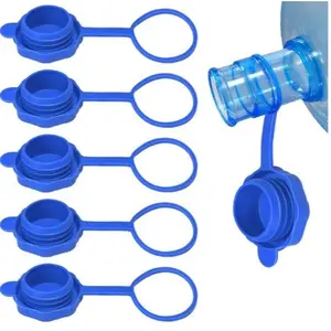 【5 PCS】3 & 5 Gallon Water Jug Cap, Upgrade Reusable Replacement Caps, Non Spill Lids for 55mm Water Bottle