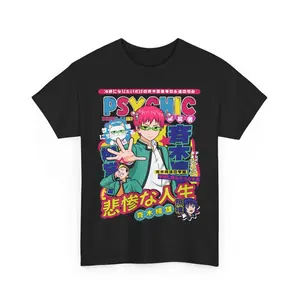 K Saiki Annoyed Face Unisex Shirt: Saiki Kusuo no Sai Nan Anime Merch for Lovers