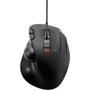 Wired Trackball Mouse, Ergonomic, Thumb Control, Smooth Tracking Roller Ball, 6 Programmable Buttons, Tilt Scroll, For PC and Mac