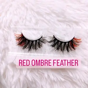 Red Ombre Lashes