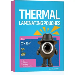 3.5Mil Laminating Sheets 8.5 x 11 Inches,200Pack Letter Size Thermal Laminating Pouches 9 x 11.5 Clear Lamination Sheet Paper Round Corners, Clear for Documents,Office,School, Supplies