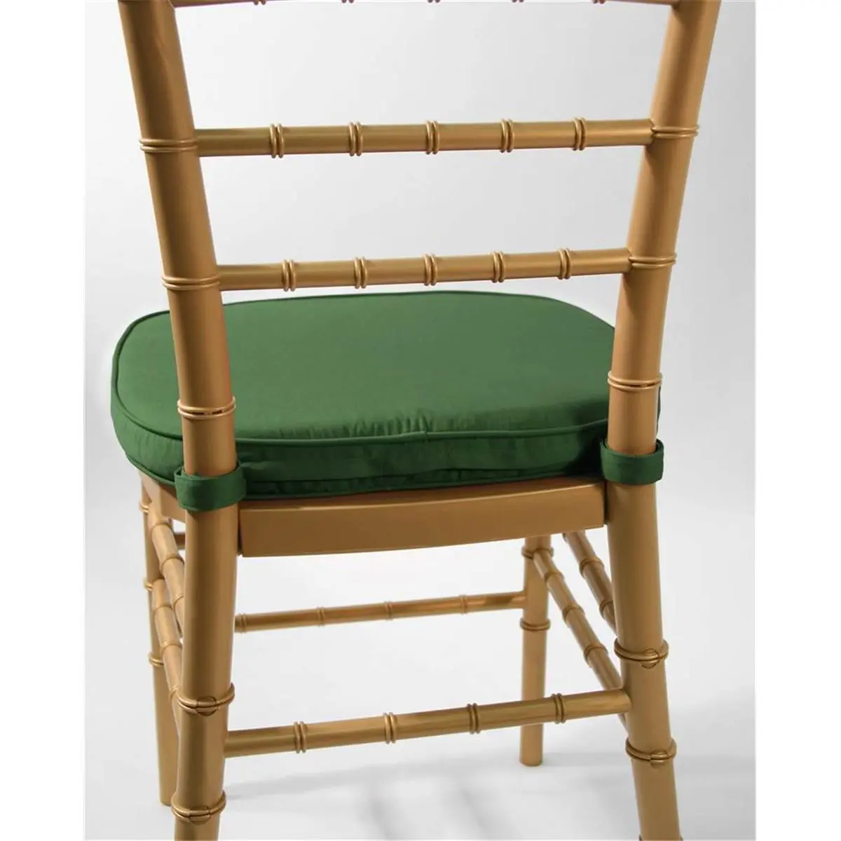 6-Pack Commercial Hunter Green Twill Blend Outdoor Pads & Cushions (CU-100-HG-WEB6), 2x16x16in Foam-Cotton Blend Seating Pads, Hook Loop Straps, Removable Cover, Machine Washable Indoor-Use Option, Cotton Blend Outdoor Pads & Cushions