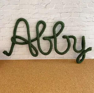 Custom Knitted Name Wire Sign, Sentimental Gift for Mom, Baby Room Sign, Knitted Name Wall Art, New Mom Gift for her, Personalized Knitted Name Sign, Nursery Decoration, Kids Bedroom Decor