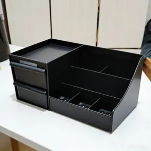 Modern Makeup Organizer Box, Durable Plastic Bathroom Storage, Multilayer Storage, Desktop Cosmetics Display, Essential Beauty & Fragrance Holder