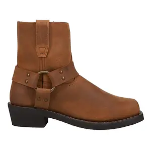 Dingo Mens Rev Up Motorcycle Casual Boots Ankle - Brown