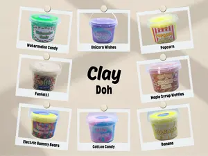 Clay-Doh Slime ~ Butter ~ Scented ~ Good Vibes Slime