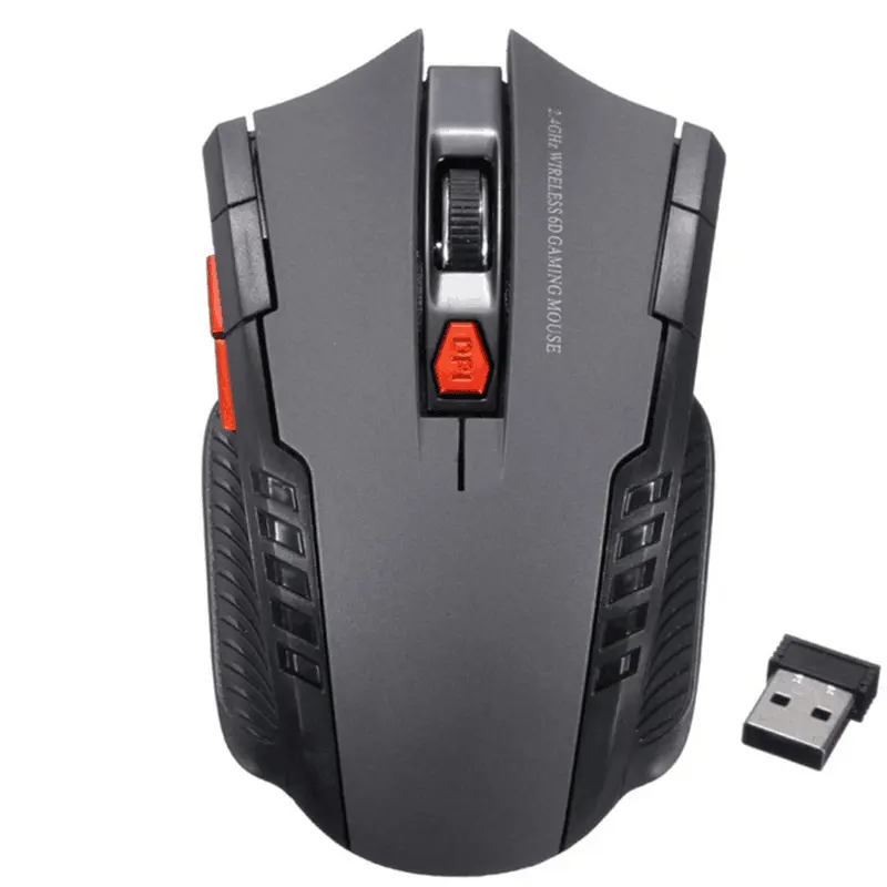 Mechanical Gaming 2.4G wireless Computer Optical Mouse for Gaming 1000/1200/1600 3-Speed DPI Ergonomic USB Receiver Game Mouse for Gamer Office Home Desktop Computer Notebook