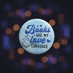 Books Are My Love Language Button
