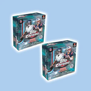 (2x) 2025 Topps Chrome Football Mega Break (PYT) - Sports Card Break (Pick Your Own Team)