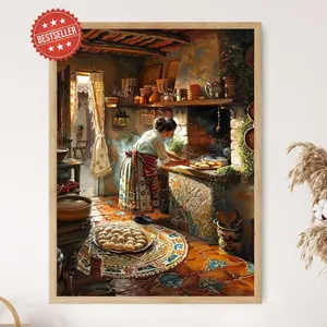 Unframed, Room Decor, Cocina Artwork, Mexican Restaurant Decor, Rustic Mexican Kitchen Print 5 size, 8x12 to 27x40 inch
