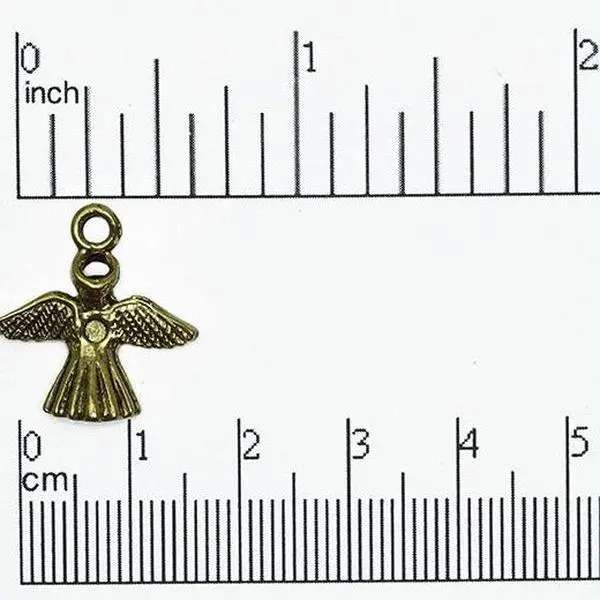19mm Gold or Pewter Angel Charm - CBS855