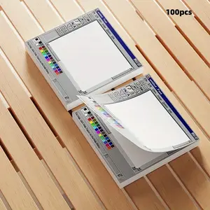 Vintage Computer Sketch Pad Paper Drawing Paper 100 Pages, Square Shape, Perfect for Creative Individuals and Office Use, Ideal for Handmade Vintage Style Art
