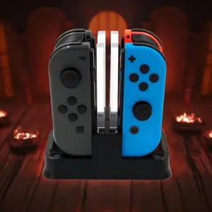 Controller Charging Station, Type C Charging Station with Charging Indicator, Console Accessories for Switch & OLED Model Controller