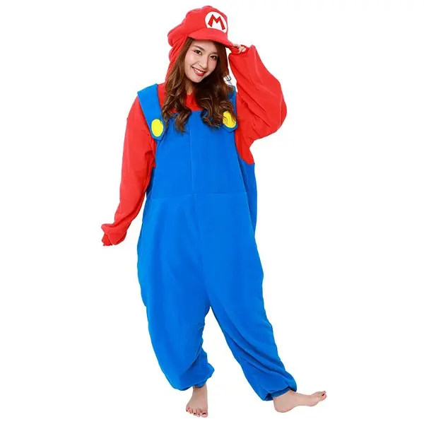 Super Mario Brothers Adult Mario Kigurumi Costume
