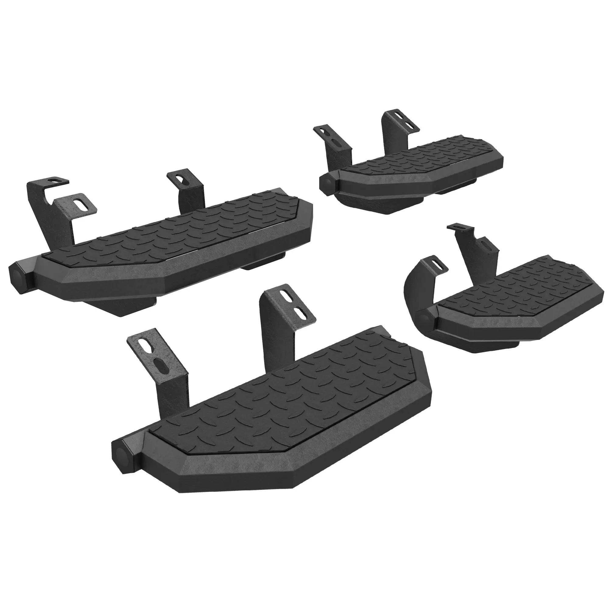 4PCS Carbon Steel Running Boards for Toyota Tacoma 2024-2026 Double Cab Crew Cab, Powder Coated Side Steps Nerf Bars with Distinct Design, Easy Installation & DIY Installation Manual, All Accessories Package Kit