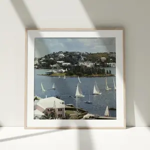 Chic Slim Aarons Wall Art - Bermuda High Society Photo Poster, Museum Quality Vintage Decor