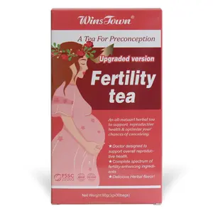 Wins Town Tea for Women - Preconception Herbal Beverage Support for Ovulation, Hormone Balance & Reproductive, 30 Tea Bags