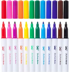 Dry Erase Markers, 12 Pack, Assorted Colors, White Board Markers Dry Erase, Whiteboard Markers, Dry Erase Markers for Kids, Dry Erase Markers Fine Tip, Dry Erase Pens, Dry Erase Board Markers
