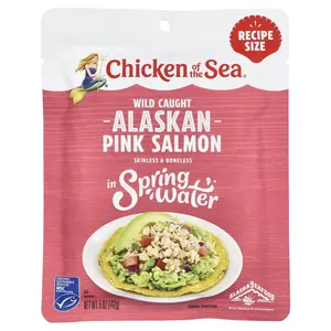 Chicken of the Sea Wild Caught Alaskan Pink Salmon in Spring Water, 5 oz (142 g)