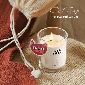 Safe Pet Aromatherapy Candle, Non-Toxic Soy Wax Essential Oil Scented Candle, Calming Sleep Aid for Cats & Dogs, Indoor Home Fragrance Decor