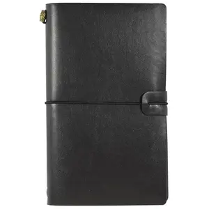 Refillable Notebook - Black (Traveler's Journal, Planner, Notebook) - Hardcover