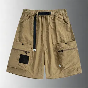 European and American Fashionable Men's Multi-Pocket Cargo Shorts Versatile Khaki Casual Street Style Men's Workwear Shorts