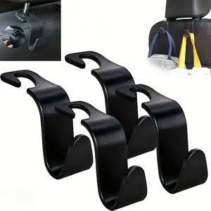 Car Headrest Hooks, Universal Hidden Car Seat Back Organizer Hooks for Hanging Purses, Bags, Groceries, and Coats, Easy to Install, Durable Auto Accessories for Most Vehicles