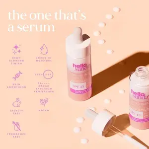 Hello Sunday  The One That's a  SPF 45 Hydrating & Brightening Vitamin C  blemish fungal acne serum lash bliss prevent purcell trouble clear Lightweight Moisture Hyaluronic Sunscreen