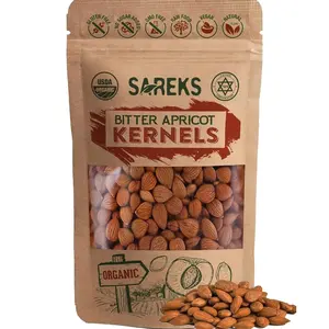 Bitter Apricot Kernels Organic Raw (10oz),%100 USDA Organic Certified Seeds, NON-GMO, Product of Turkey, Gluten Free, Resealable Bag
