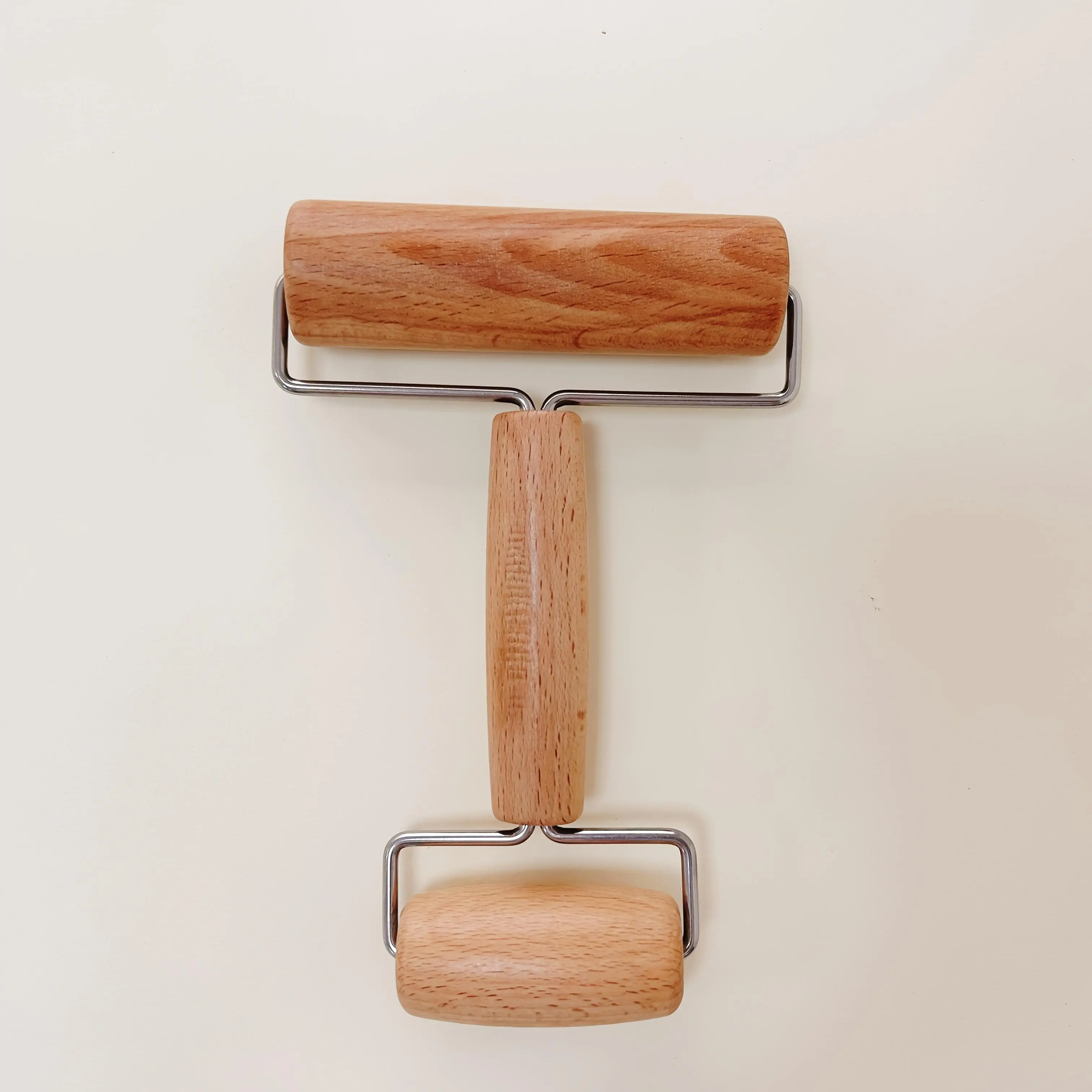 Wooden Log-Shape Dough Roller Rolling Pin Bakeware Set - Flour-Assisted Kitchen Utensil for Home Pizza, Pastries