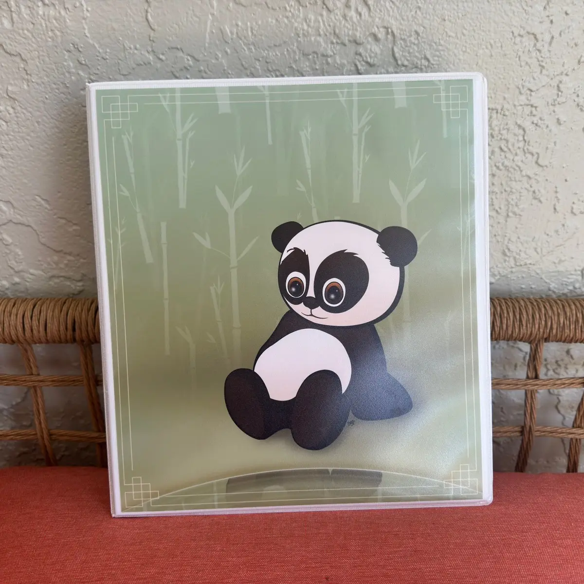 Cute Funny Cartoon Panda 1.5 inch 3-Ring Binder