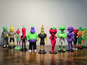 AI FRUIT DRAMA PRODUCE POSSE- Freefall Studio AI Fruit Drama Produce Posse 3D-Printed Characters for TikTok Shop Exclusive