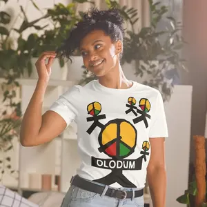 Olodum Peace Symbol Shirt - They Don't Care About Us Music Video Tee