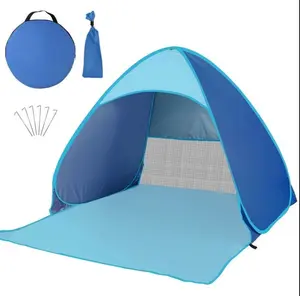 Beach Tent Anti-UV Portable Sun Shade Shelter Outdoor Camping Fishing Canopy Ventilated  Easy to Set Up
