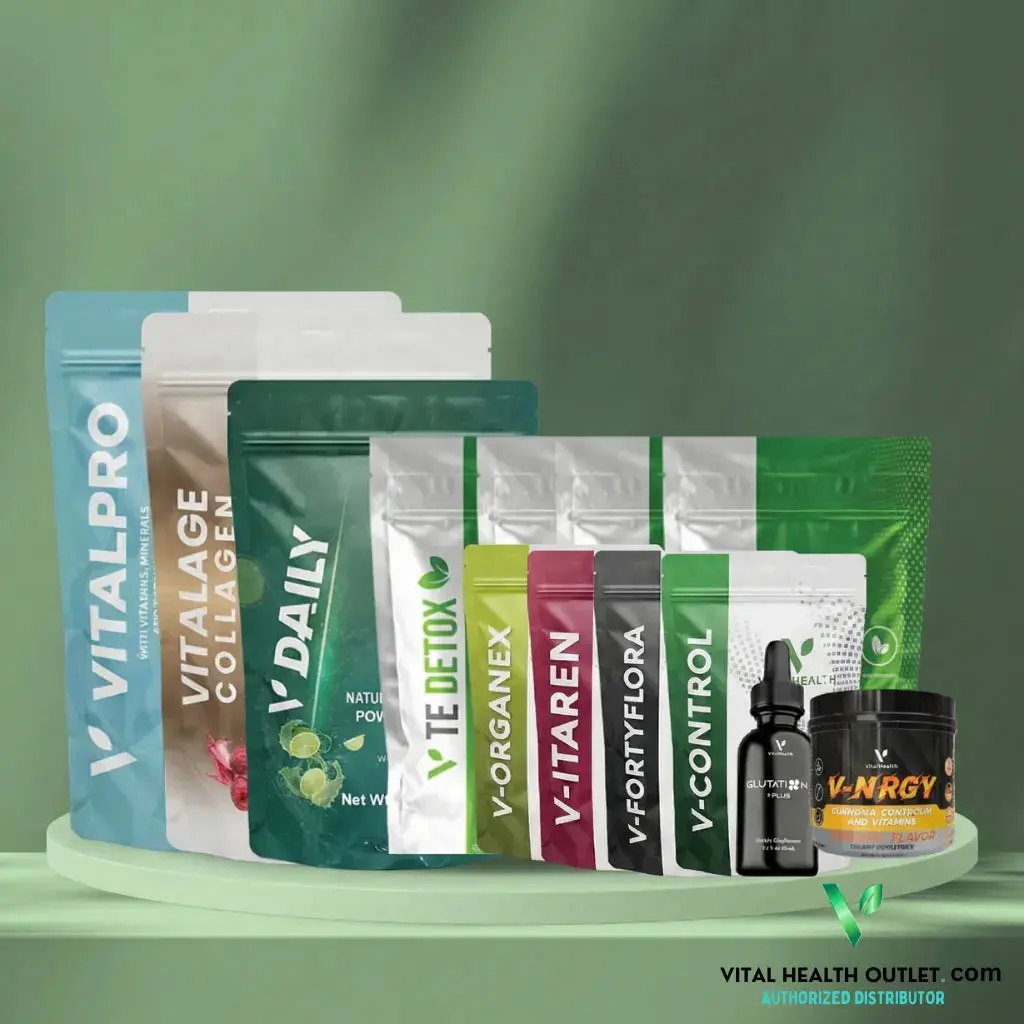 Vital Health Detox Premium Bundle - Nutritional Support System (12-Piece Set) for Digestive Health, Energy Boost, and Skin Care