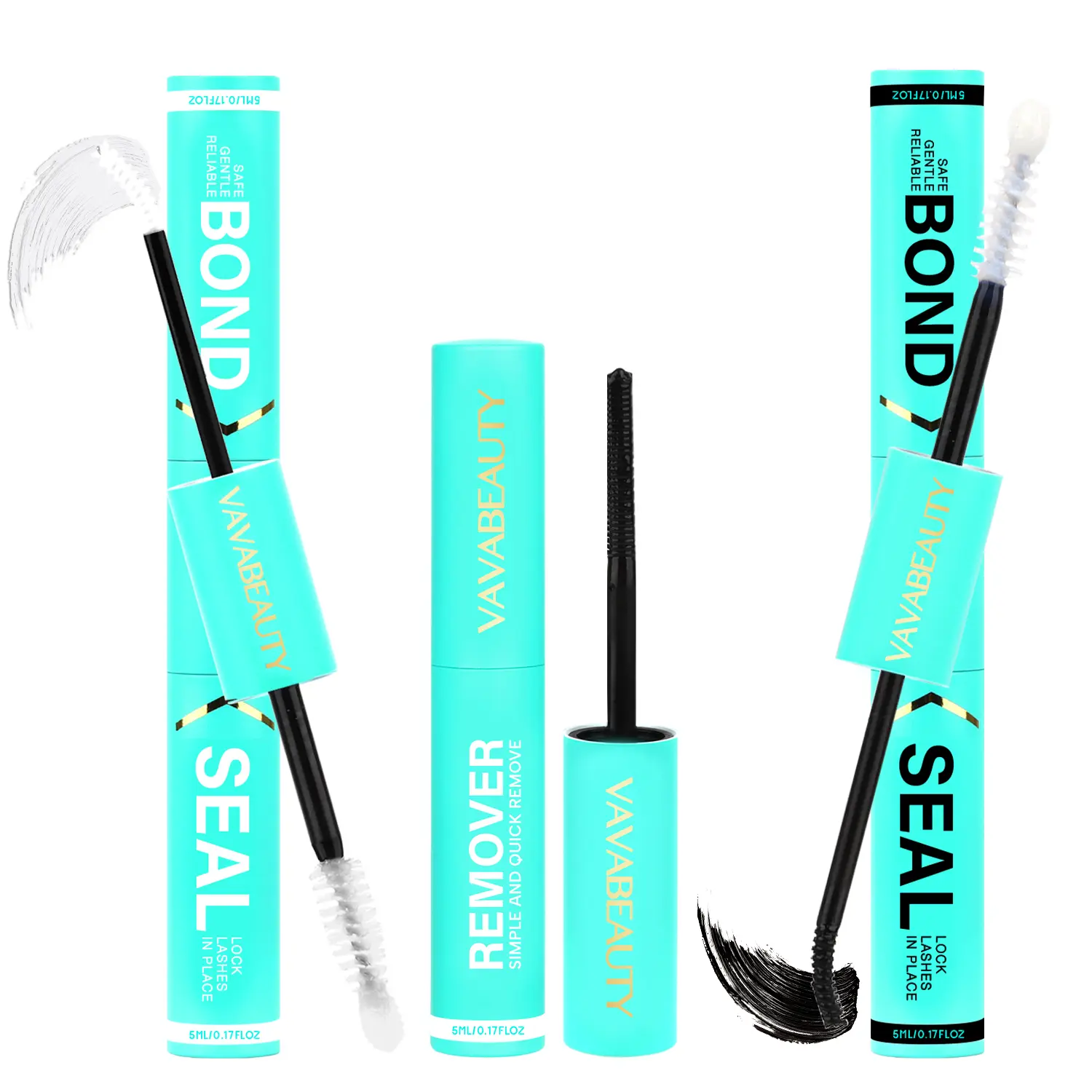 VAVABEAUTY 2-in-1 Bond & Seal Lash Glue | Waterproof & Strong-Hold | Beginner-Friendly Eyelash Cluster Adhesive