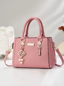 Women's Fashionable Solid Color Handbag, Casual Large Capacity Shoulder Bag for Daily Used, Trendy Versatile High-quality Daily Commuting Bag, Fashion Crossbody Handbag, Fashion Elegant Handbag