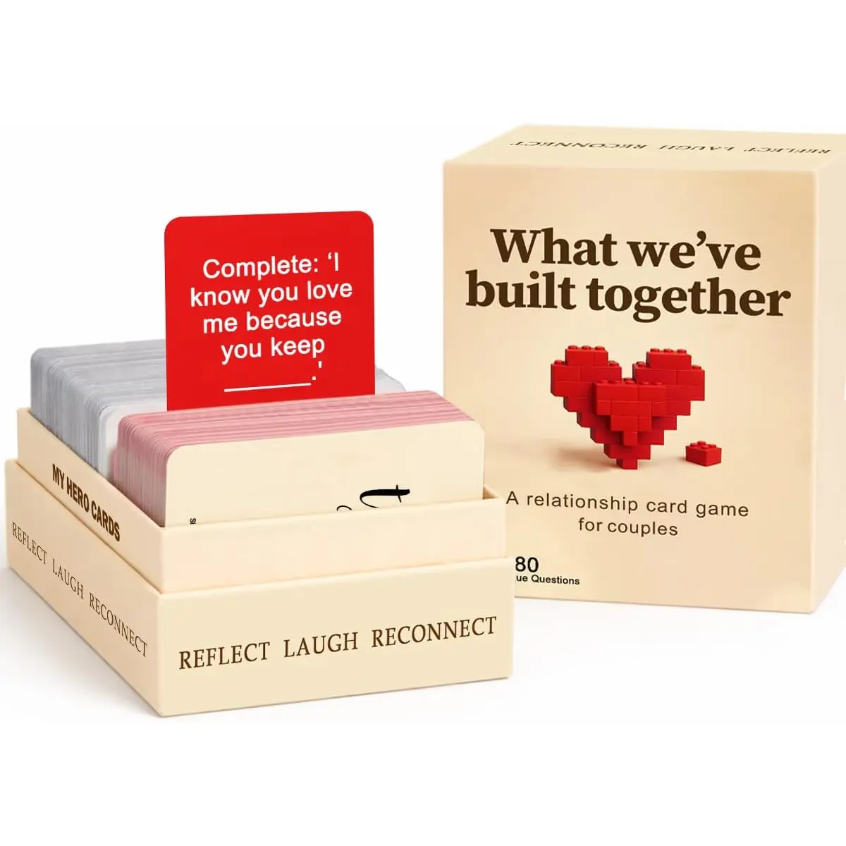 What We Have Built Together - Fun and Romantic Conversation Starter Cards for Adults, Perfect Date Night Ideas, Anniversaries Gifts & Birthdays, Prompts for Deeper Connection
