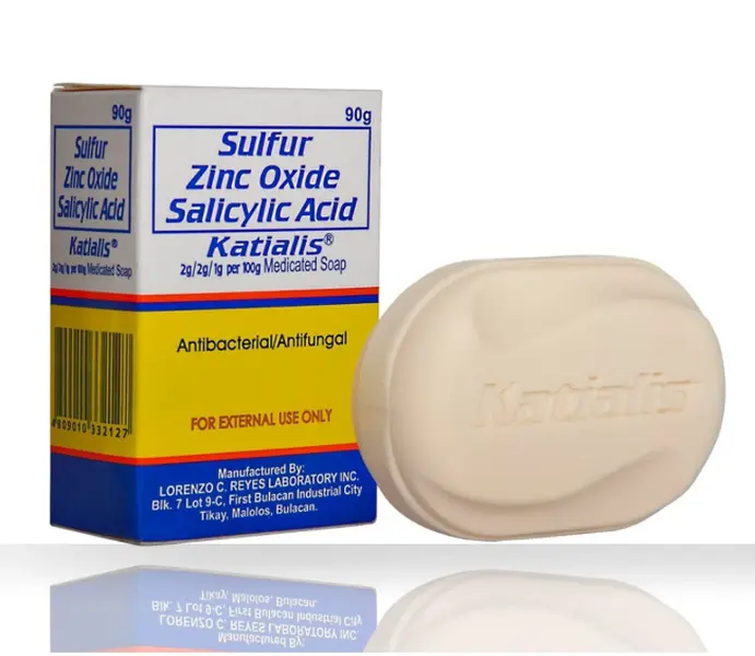 KATIALIS SOAP Sulfur Zinc Oxide Salicylic Acid Soap, 90 grams