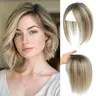 10 Inch Real Human Hair Toppers for Women, No Bangs, 7×10cm Lace Base, 30g, for Thinning Hair