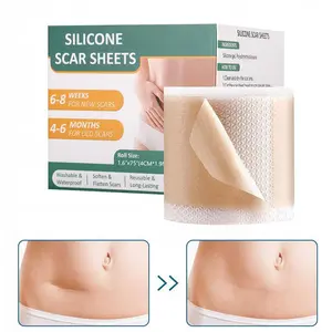 Silicone Scar Repair Tape, 1.6" x 60" Waterproof Silicone Scar Roll (1.5M), Surgical Scar, C-Section, Tummy Tuck, Keloid Scar Removal, Keloid Bump Repair, Reusable
