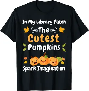 School Librarian Halloween costume Library Matching Gifts T-Shirt - Clydebell Shop 95B0CK6BYXBD