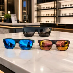 Polarized Sunglasses for Men-Women, UV400 Protection, Lightweight Square Frame Shades for Driving, Outdoor Activities