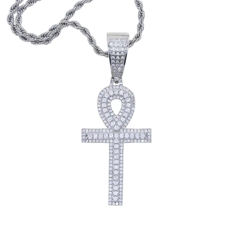 Round headed platinum cross