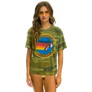 AVIATOR NATION HAMPTONS UNISEX CREW TEE - CAMO