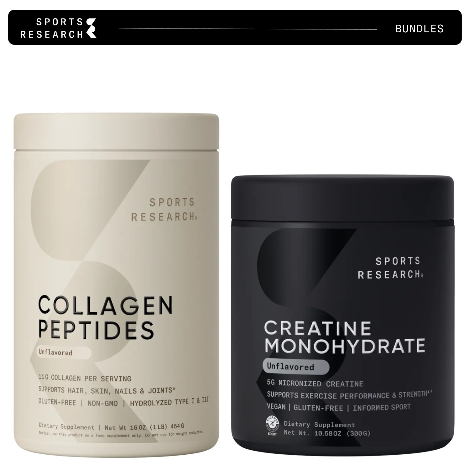 Creatine Monohydrate + Collagen Peptides Bundle