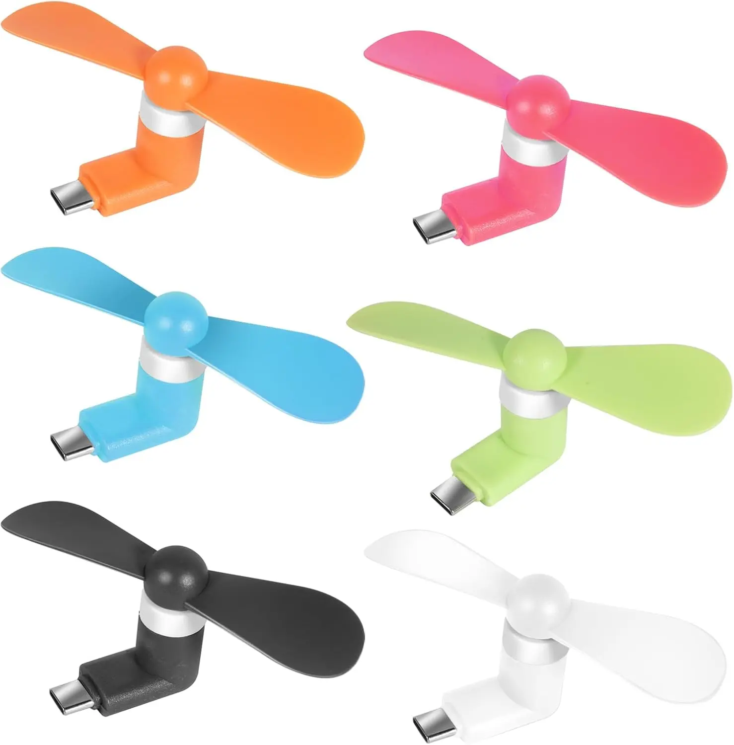 Halloween Fall Gift Mini Cell Phone Fan - Colorful Powerful Fan Compatible for iPhone, iPad, Android Smartphone, Tablet - Cell Phone Summer Accessories