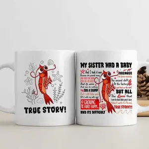 True Story, Poor Shrimp Mug, Funny Meme, Movie Quotes Coffee Cup 11oz 15oz