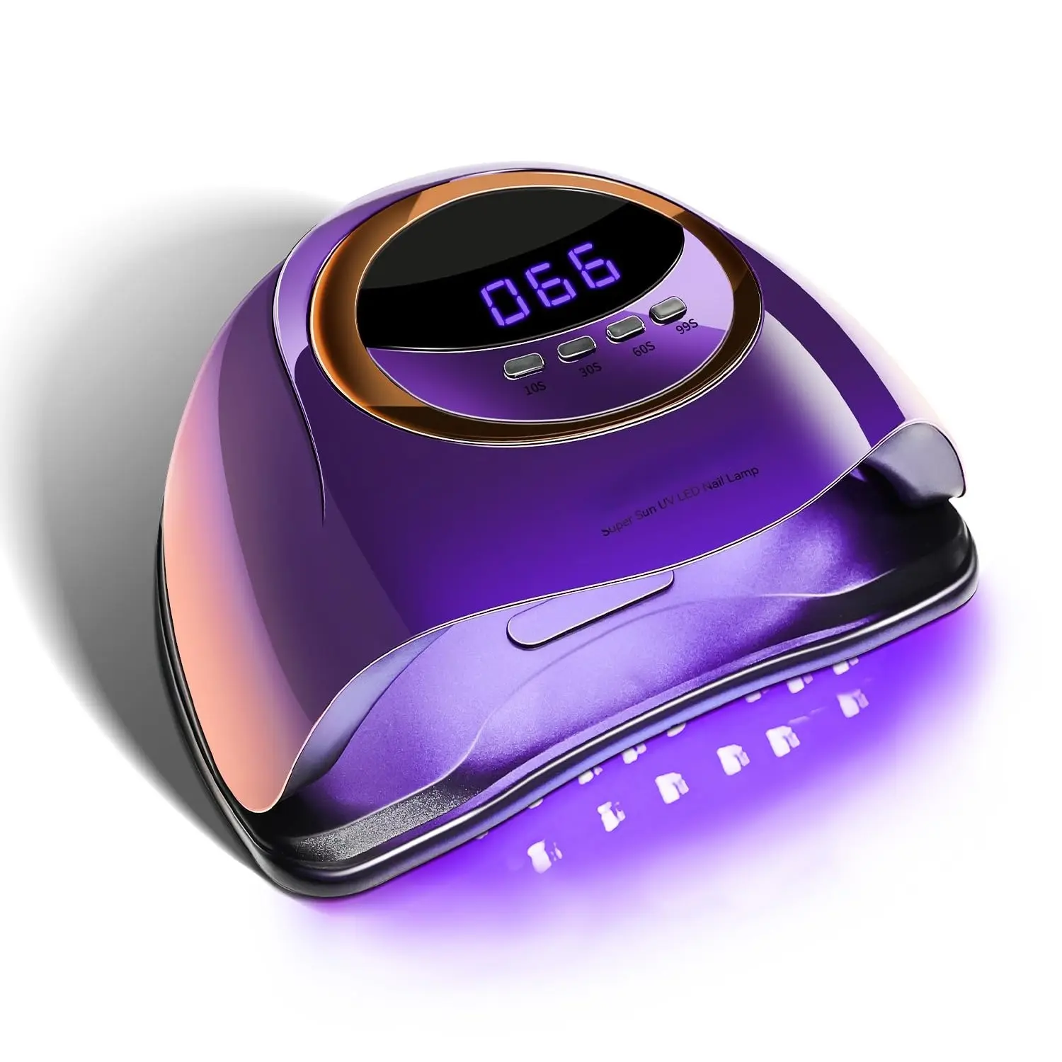 Purple Fast U V Dryer for Gel Nail Polish:Gel Manicure U V Light with 4 Timers & Automatic Sensor Gel Nail Lamp Professional Curing LED Light
